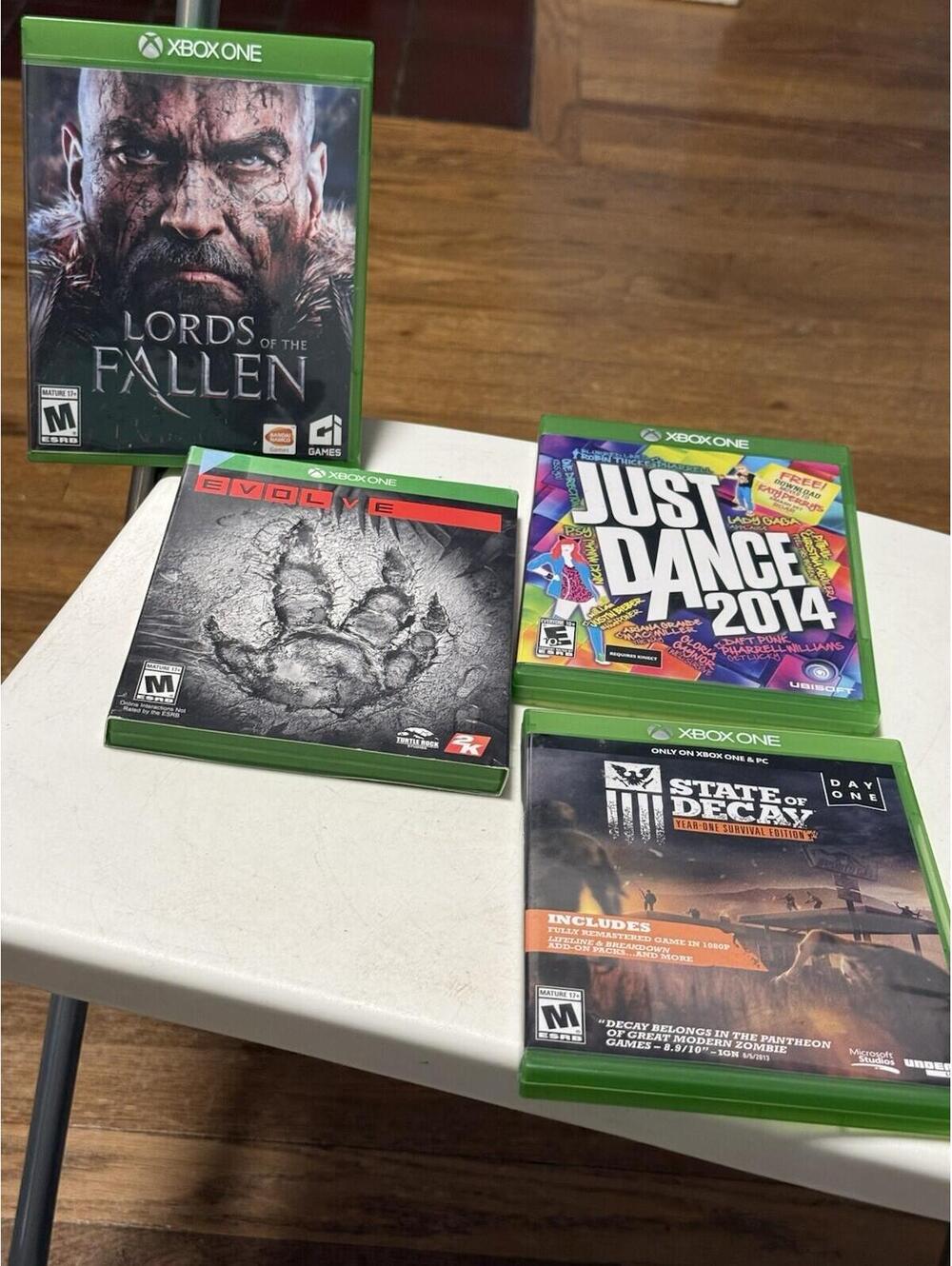 Xbox One Games , Lords Of  The Fallen , Evolve, Just Dance 2014, State Of Decay